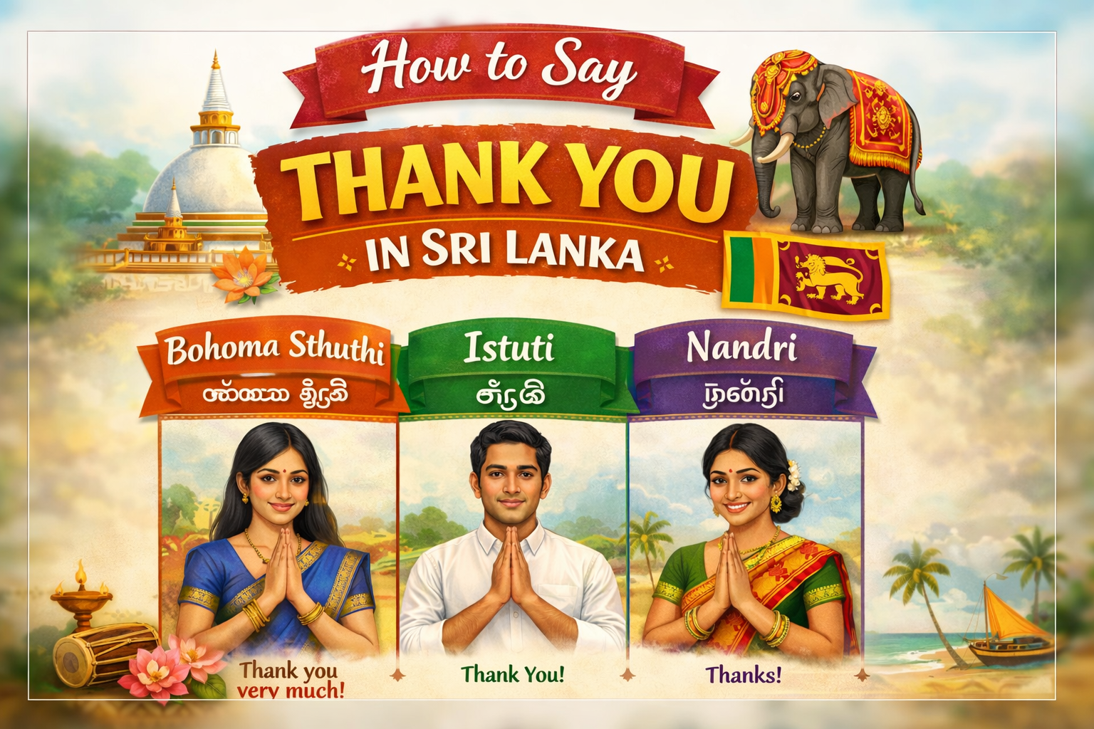 How to Say Thank You in Sri Lanka